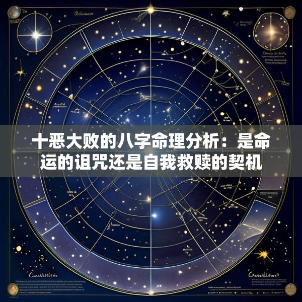 十恶大败的八字命理分析：是命运的诅咒还是自我救赎的契机