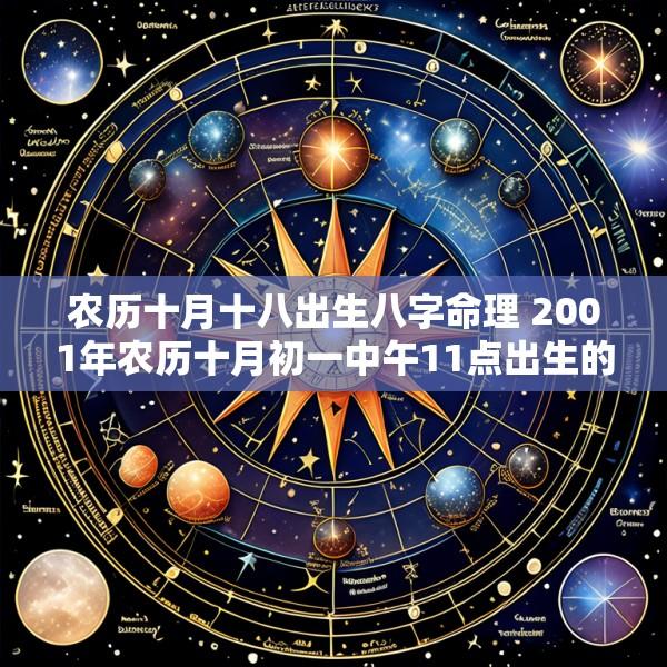 农历十月十八出生八字命理 2001年农历十月初一中午11点出生的八字