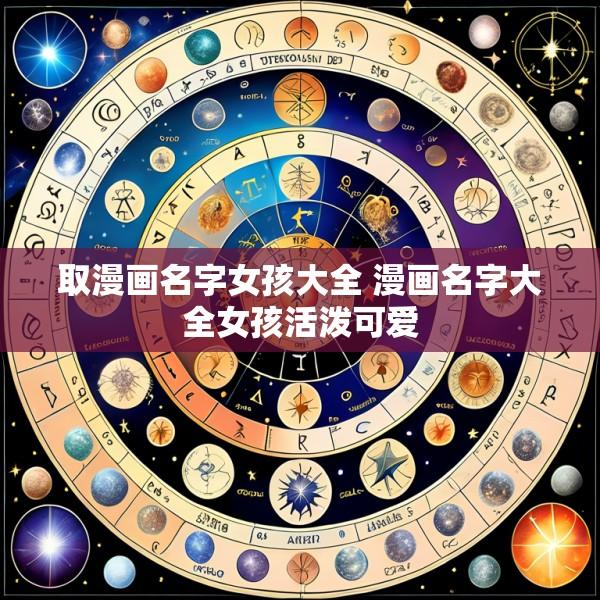 取漫画名字女孩大全 漫画名字大全女孩活泼可爱