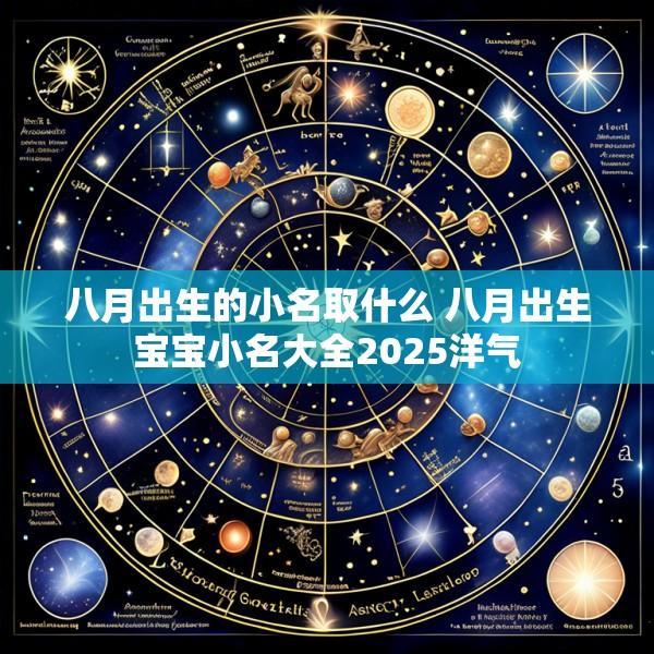 八月出生的小名取什么 八月出生宝宝小名大全2025洋气