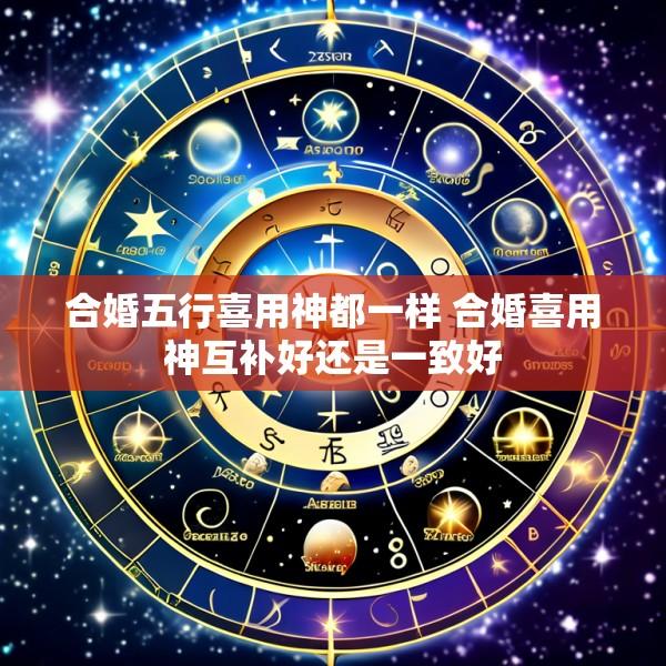 合婚五行喜用神都一样 合婚喜用神互补好还是一致好