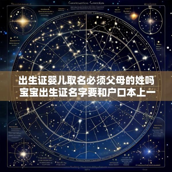 出生证婴儿取名必须父母的姓吗 宝宝出生证名字要和户口本上一致吗