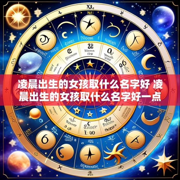 凌晨出生的女孩取什么名字好 凌晨出生的女孩取什么名字好一点