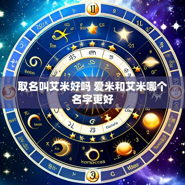 取名叫艾米好吗 爱米和艾米哪个名字更好