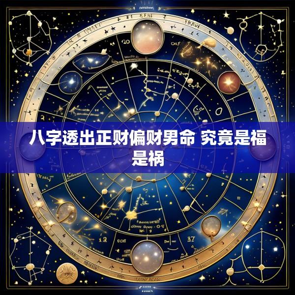 八字透出正财偏财男命 究竟是福是祸