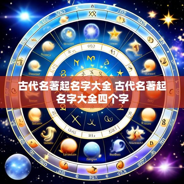 古代名著起名字大全 古代名著起名字大全四个字