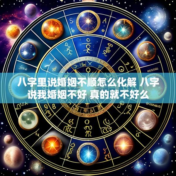八字里说婚姻不顺怎么化解 八字说我婚姻不好 真的就不好么
