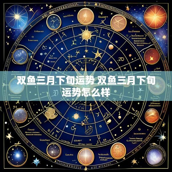 双鱼三月下旬运势 双鱼三月下旬运势怎么样