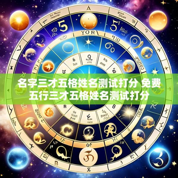 名字三才五格姓名测试打分 免费五行三才五格姓名测试打分