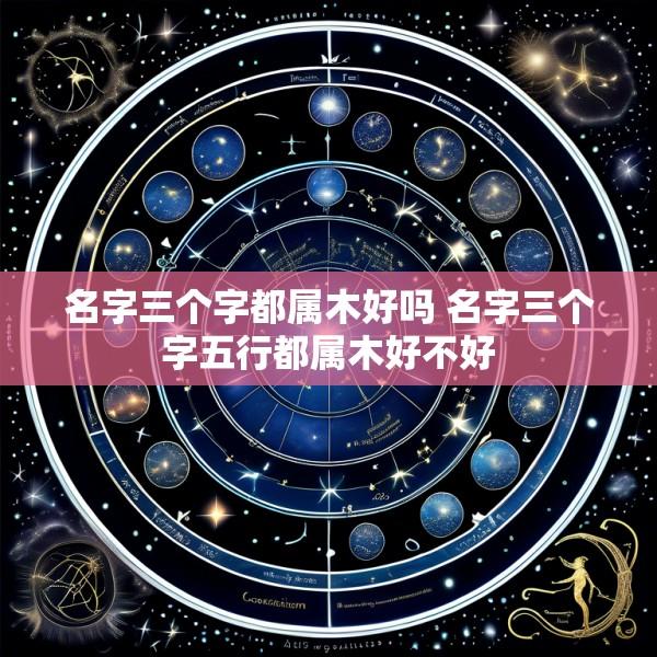 名字三个字都属木好吗 名字三个字五行都属木好不好