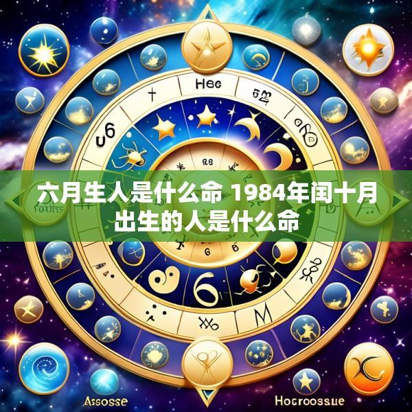 六月生人是什么命 1984年闰十月出生的人是什么命