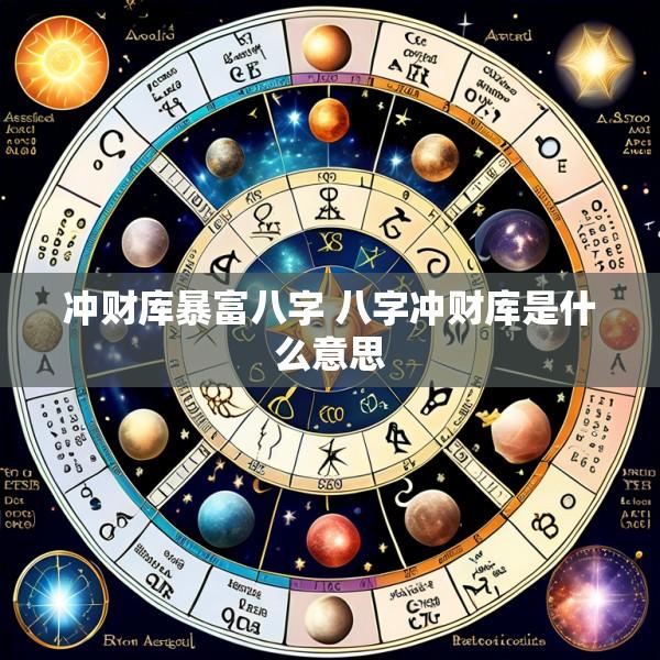 冲财库暴富八字 八字冲财库是什么意思