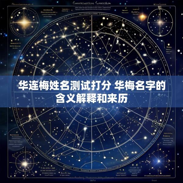 华连梅姓名测试打分 华梅名字的含义解释和来历