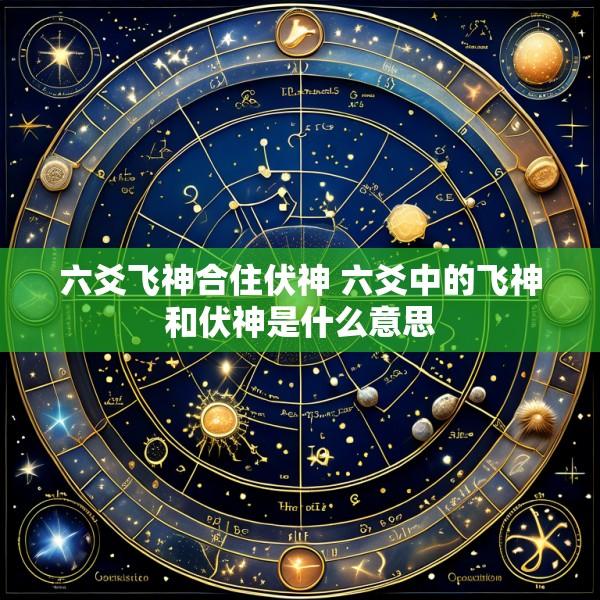六爻飞神合住伏神 六爻中的飞神和伏神是什么意思