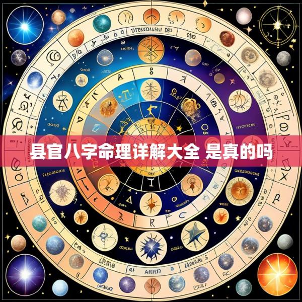 县官八字命理详解大全 是真的吗