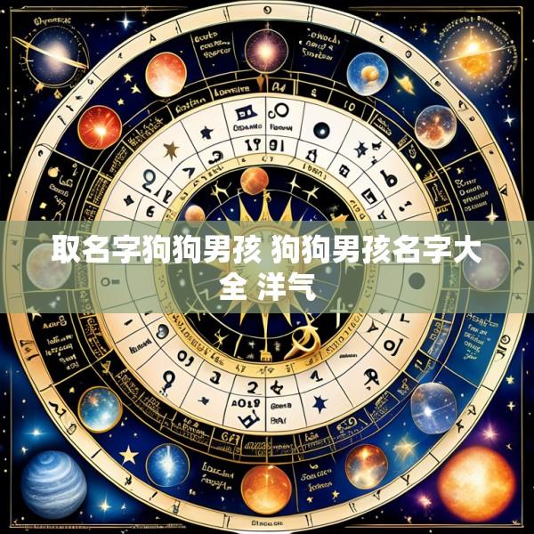 取名字狗狗男孩 狗狗男孩名字大全 洋气