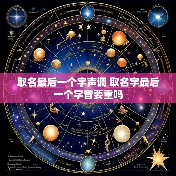 取名最后一个字声调 取名字最后一个字音要重吗