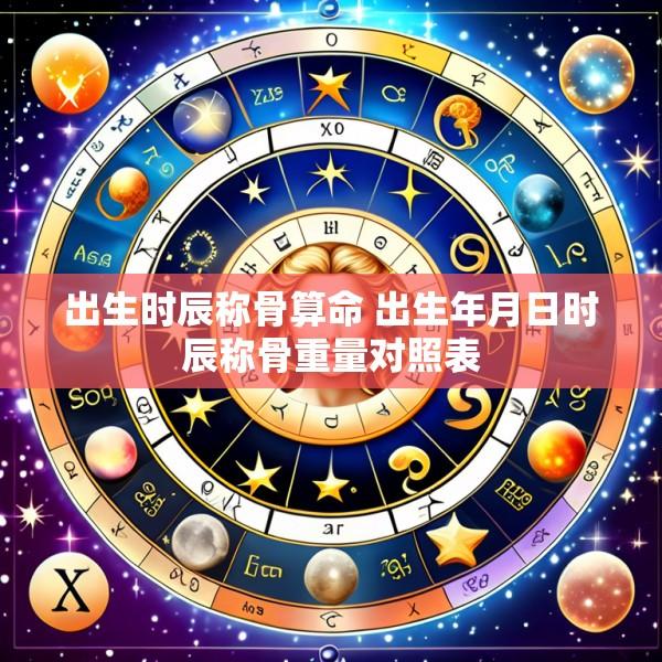 出生时辰称骨算命 出生年月日时辰称骨重量对照表