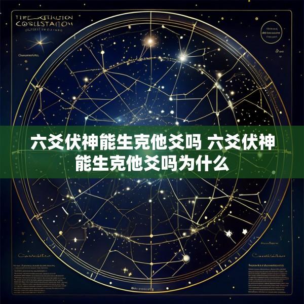 六爻伏神能生克他爻吗 六爻伏神能生克他爻吗为什么