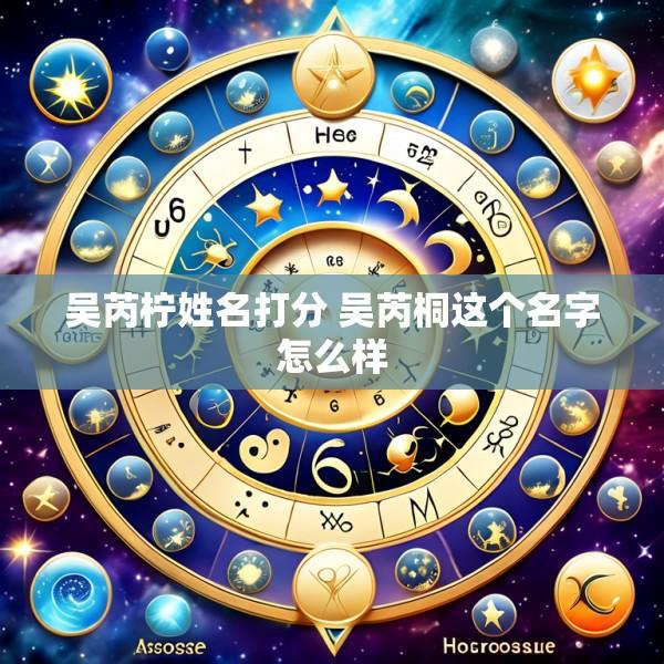 吴芮柠姓名打分 吴芮桐这个名字怎么样