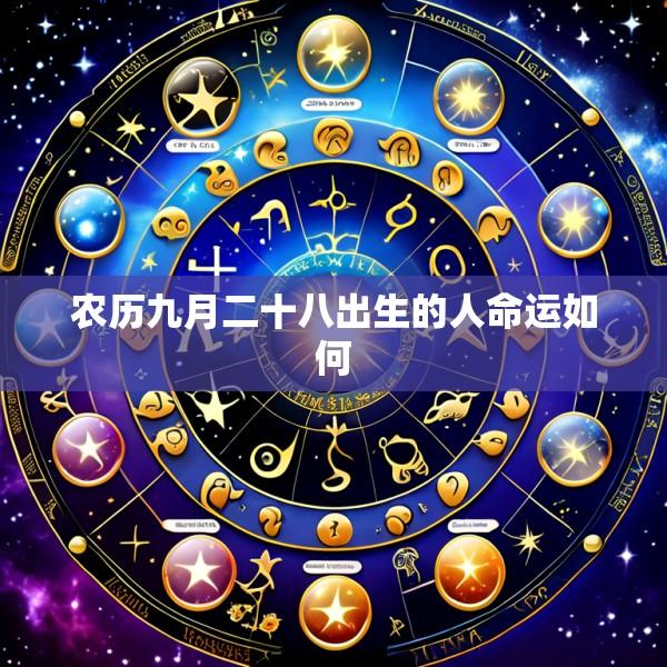 农历九月二十八出生的人命运如何