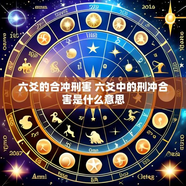 六爻的合冲刑害 六爻中的刑冲合害是什么意思
