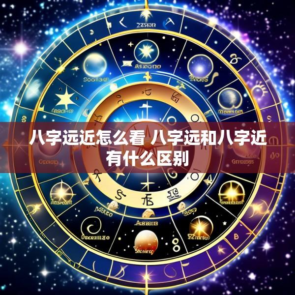八字远近怎么看 八字远和八字近有什么区别