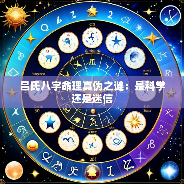 吕氏八字命理真伪之谜：是科学还是迷信