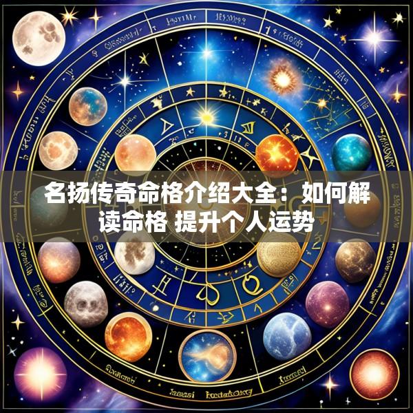 名扬传奇命格介绍大全：如何解读命格 提升个人运势