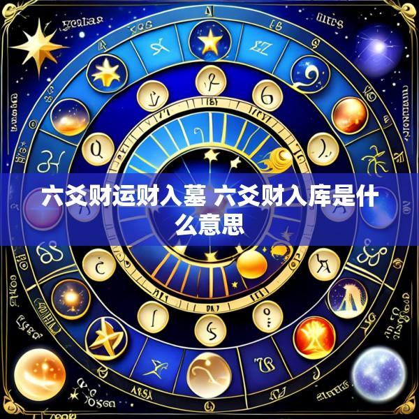 六爻财运财入墓 六爻财入库是什么意思