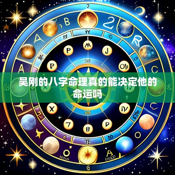 吴刚的八字命理真的能决定他的命运吗