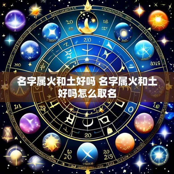 名字属火和土好吗 名字属火和土好吗怎么取名
