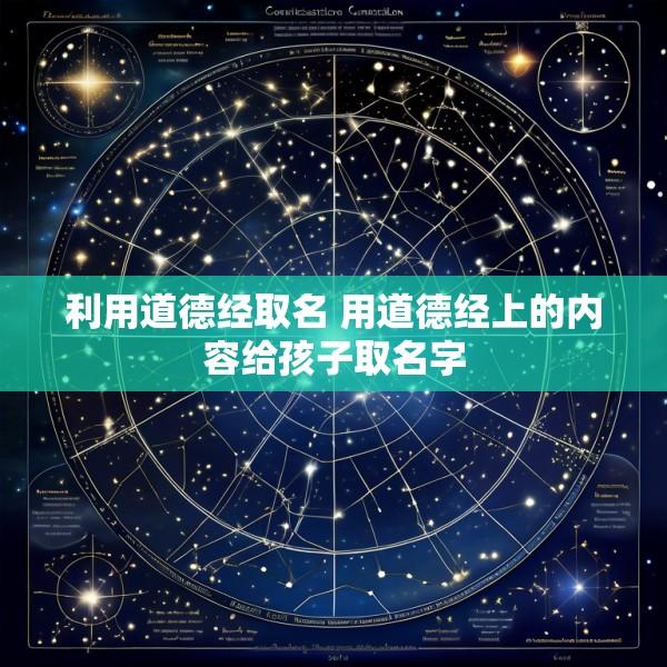 利用道德经取名 用道德经上的内容给孩子取名字