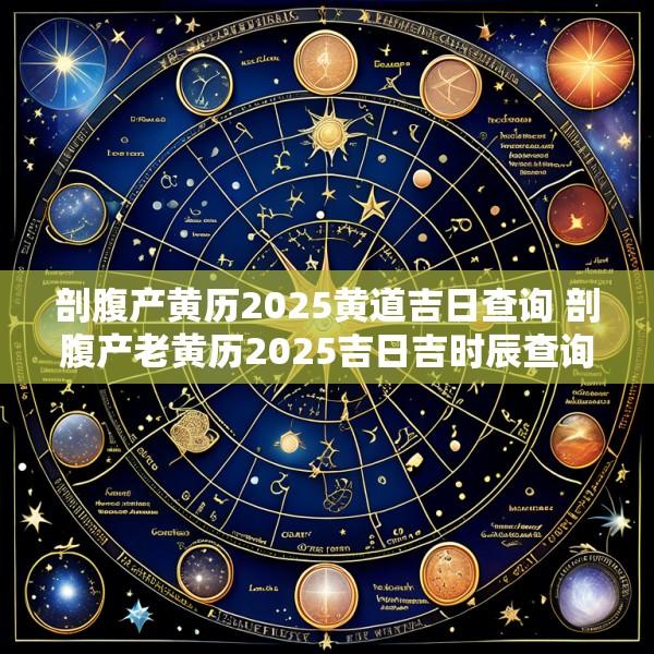 剖腹产黄历2025黄道吉日查询 剖腹产老黄历2025吉日吉时辰查询