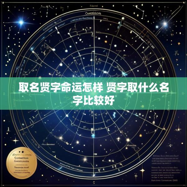取名贤字命运怎样 贤字取什么名字比较好