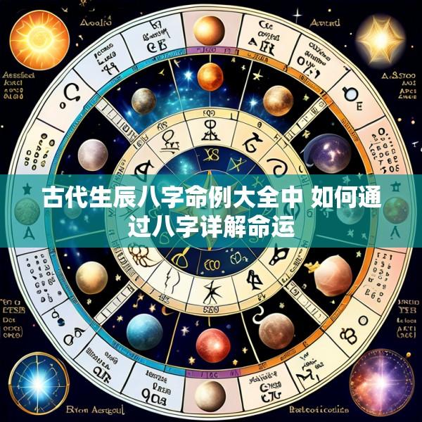 古代生辰八字命例大全中 如何通过八字详解命运