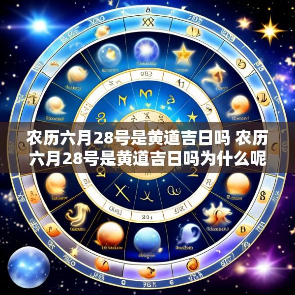 农历六月28号是黄道吉日吗 农历六月28号是黄道吉日吗为什么呢