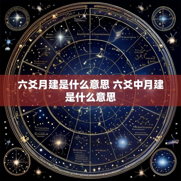六爻月建是什么意思 六爻中月建是什么意思