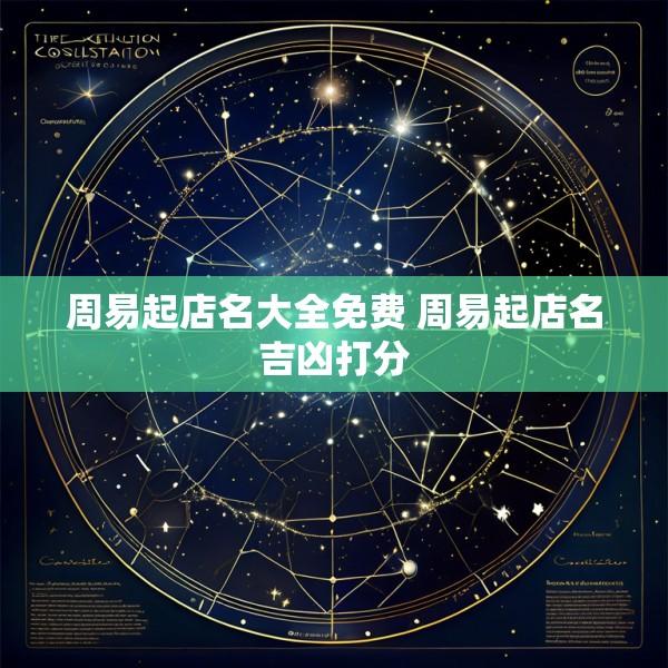 周易起店名大全免费 周易起店名吉凶打分
