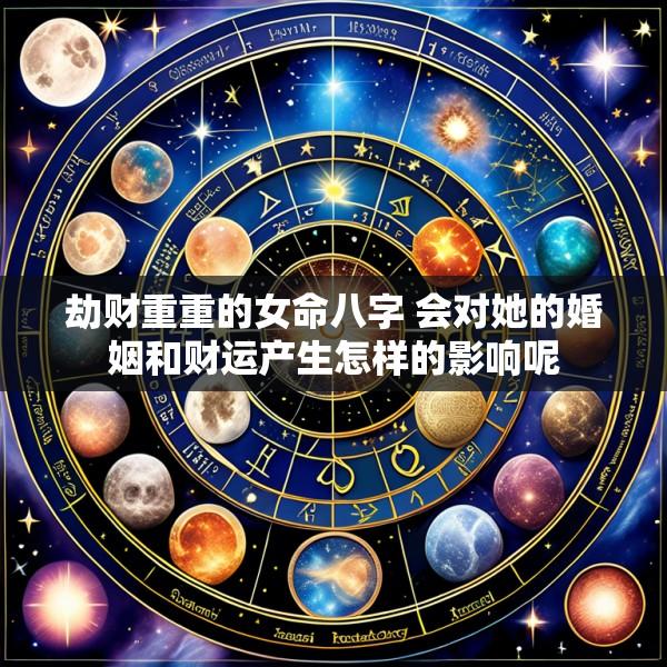劫财重重的女命八字 会对她的婚姻和财运产生怎样的影响呢