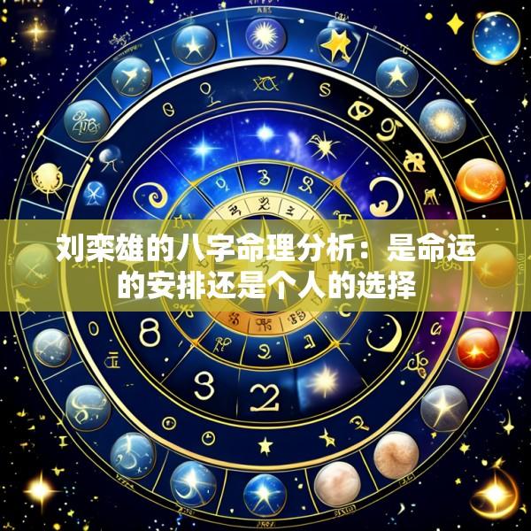 刘栾雄的八字命理分析：是命运的安排还是个人的选择