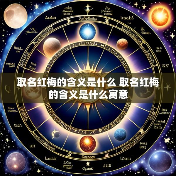 取名红梅的含义是什么 取名红梅的含义是什么寓意