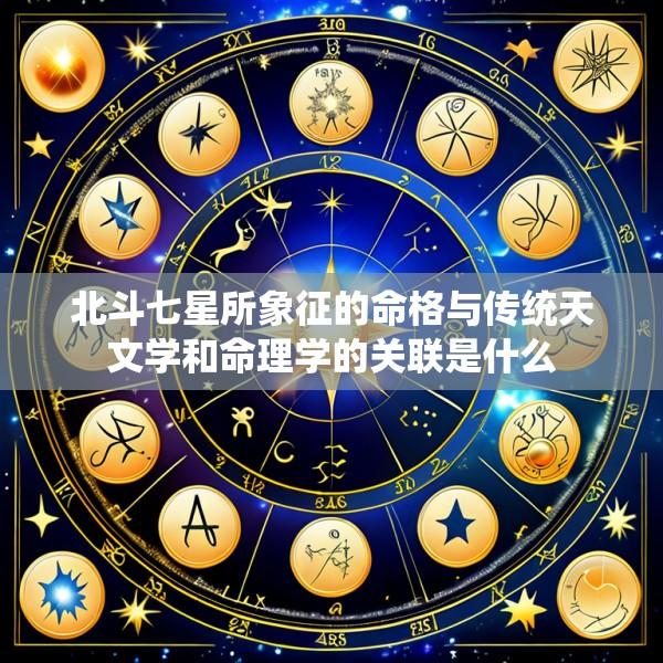 北斗七星所象征的命格与传统天文学和命理学的关联是什么