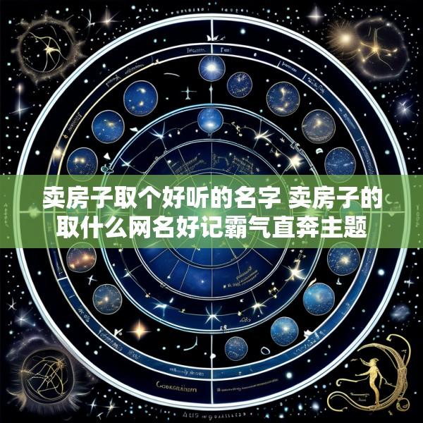 卖房子取个好听的名字 卖房子的取什么网名好记霸气直奔主题