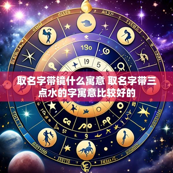 取名字带镜什么寓意 取名字带三点水的字寓意比较好的