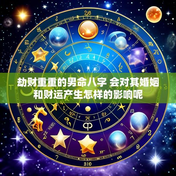 劫财重重的男命八字 会对其婚姻和财运产生怎样的影响呢
