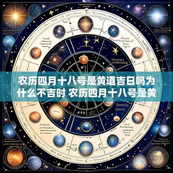 农历四月十八号是黄道吉日吗为什么不吉时 农历四月十八号是黄道吉日吗为什么不吉时结婚