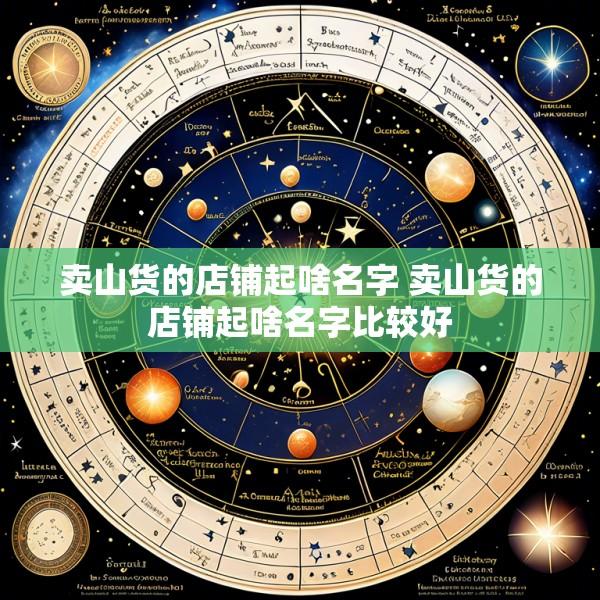 卖山货的店铺起啥名字 卖山货的店铺起啥名字比较好