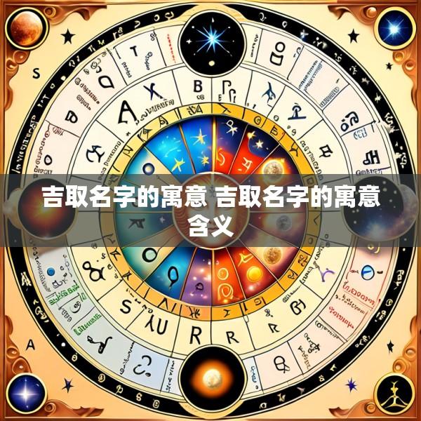 吉取名字的寓意 吉取名字的寓意含义