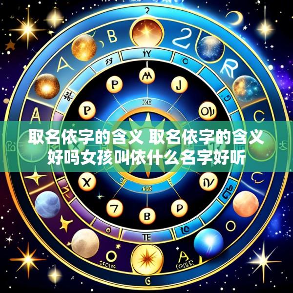 取名依字的含义 取名依字的含义好吗女孩叫依什么名字好听